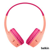 Belkin Soundform Mini Wireless On-Ear Headphones for Kids with Travel Case in Pink