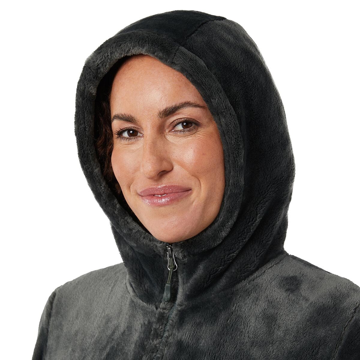 32 Degrees Women's Plush Fleece with Hood in Green