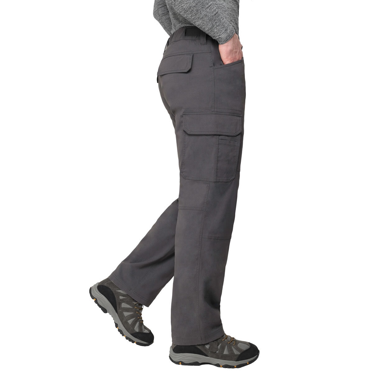 BC Clothing Mens Stretch Tech Pant in Grey