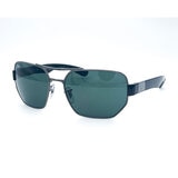 Ray-Ban Gunmetal and Black Sunglasses with Green Lenses, RB3672 004/71