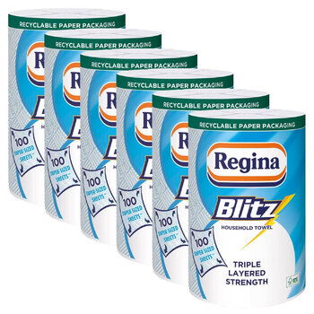 Regina Blitz Household Towel, 6 x 1 Pack