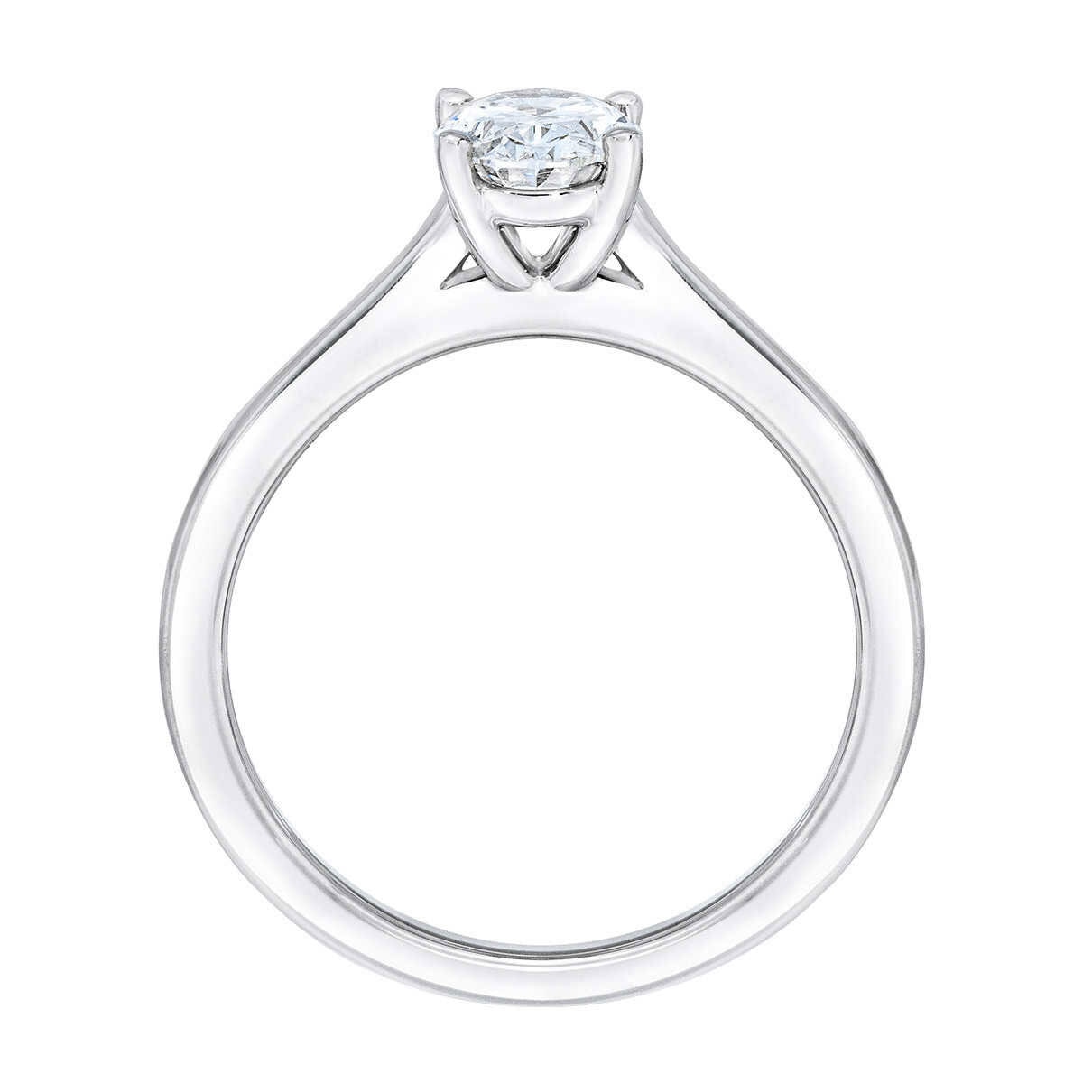 1ct Oval Cut Solitaire Ring