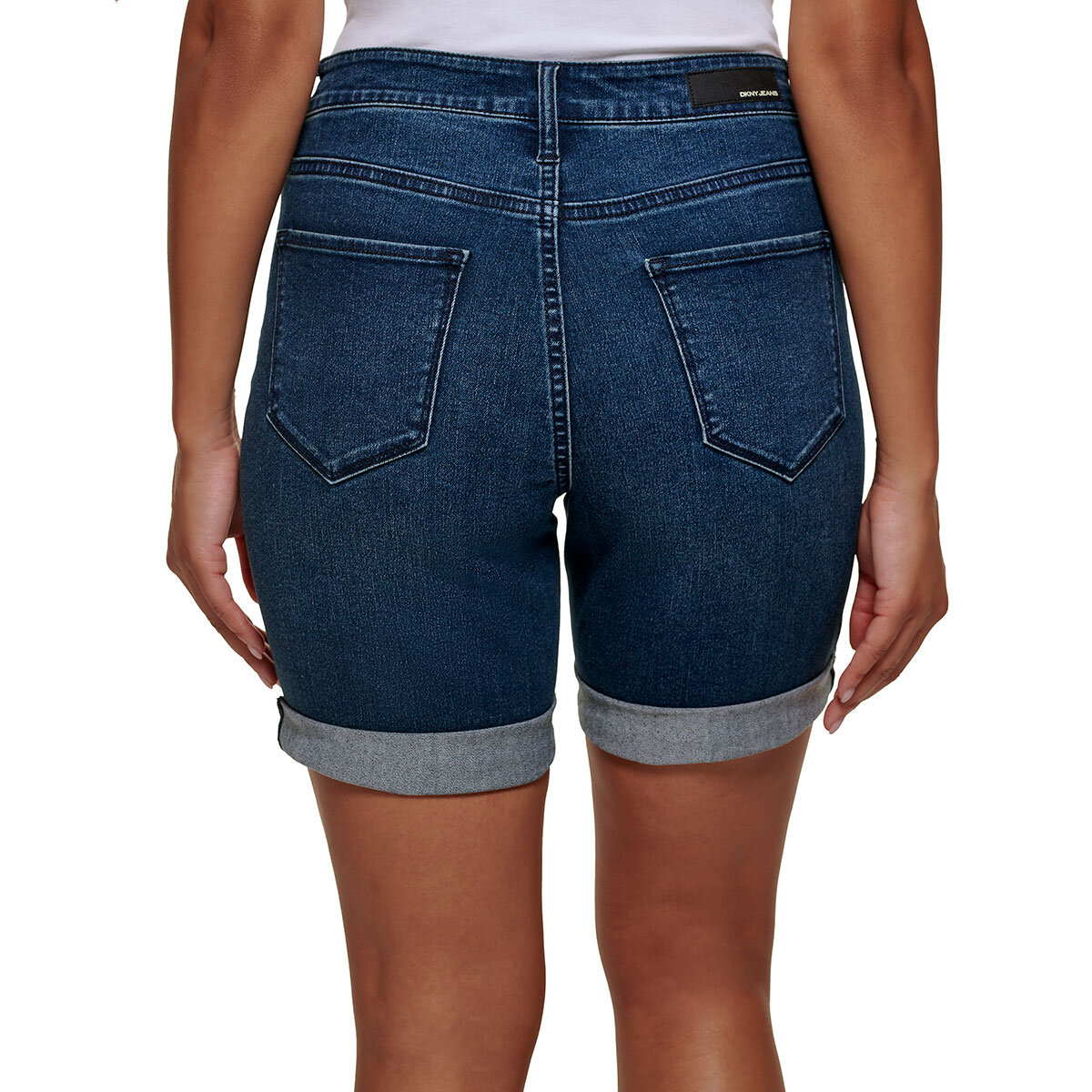 DKNY Ladies Bermuda Shorts in Blue Denim