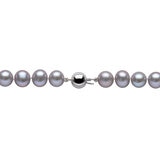 6-7mm Cultured Freshwater Grey Pearl Necklace, 18ct White Gold