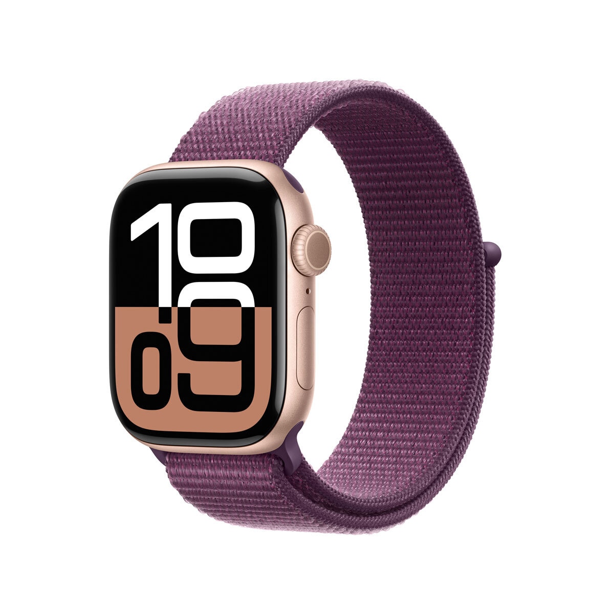 Buy Apple Watch Series 10 GPS, 42mm Rose Gold AluminiumCase with Plum Sport Band, MWWK3QA/A at costco.co.uk