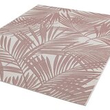 Patio Outdoor Pink Palm Rug