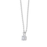 0.70ct Round Brilliant Cut Diamond Solitaire Pendant, 18ct White Gold