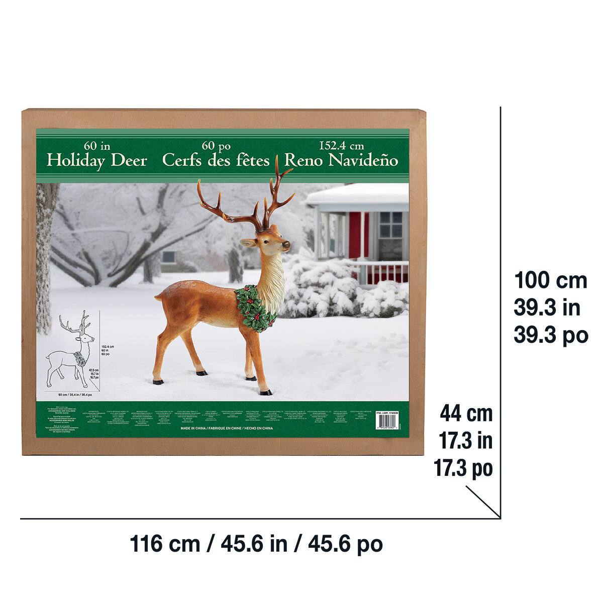 Buy Resin Deer Dimension Image at Costco.co.uk