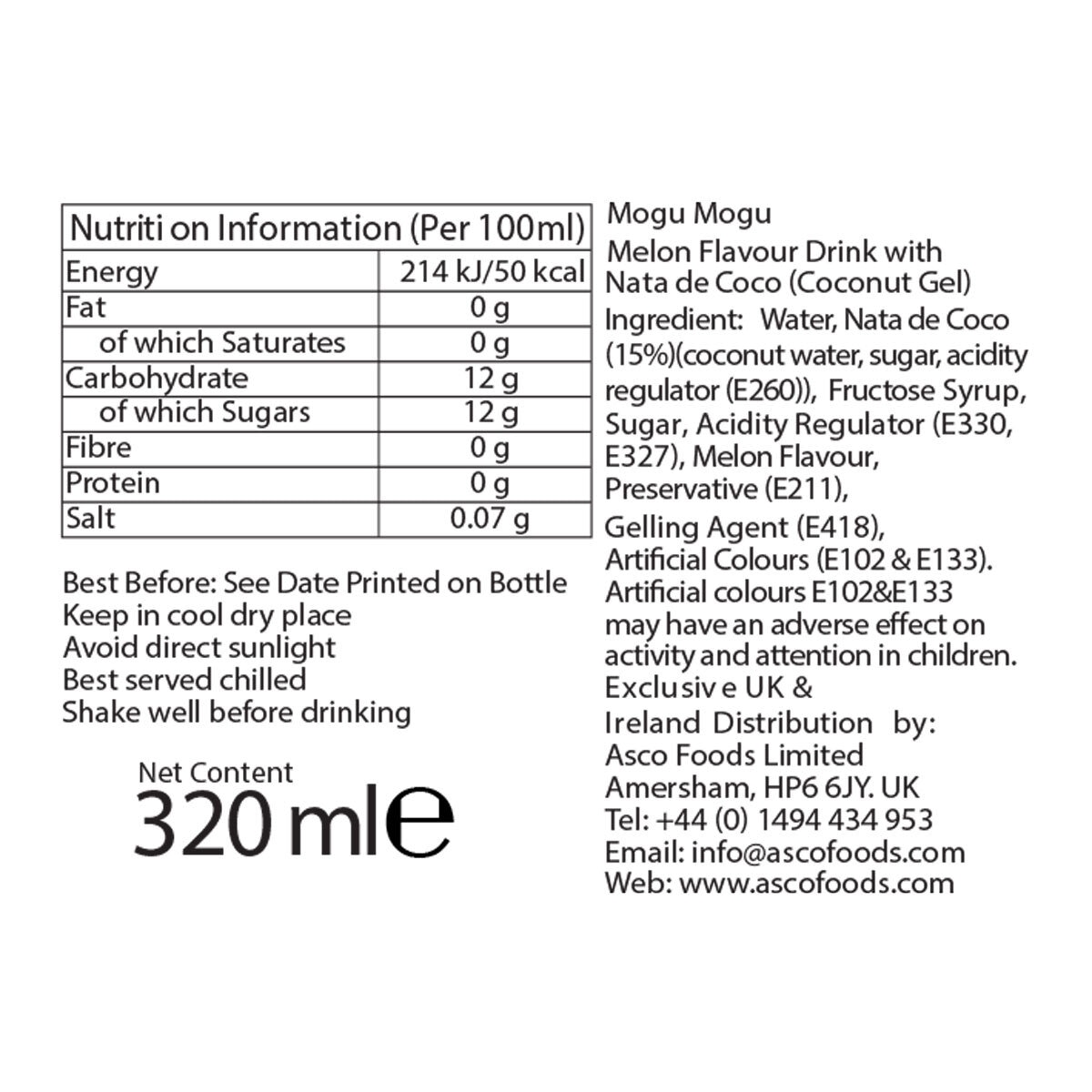 Nutritional Information