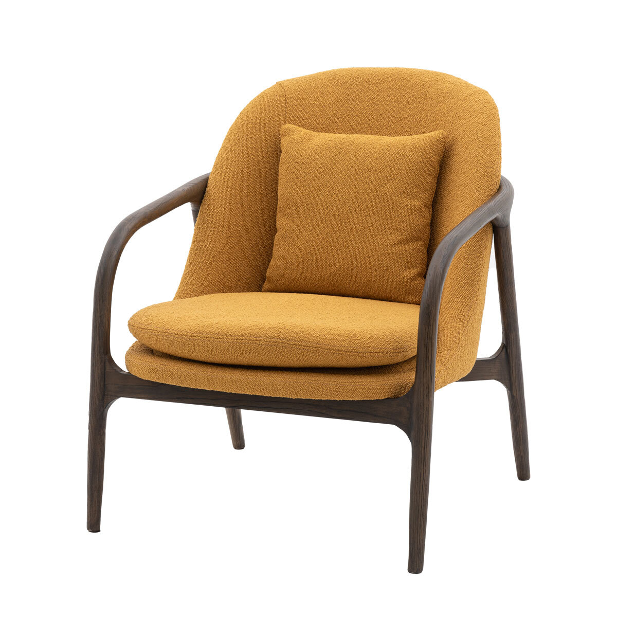 Gallery Allegra Ochre Fabric Armchair