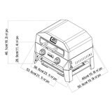 Nexgrill Fortress 2 Burner 4-in-1 BBQ Grill & Pizza Oven + Griddle + Grill Plate + Cover Nexgrill Fortress 2 Burner 4-in-1 BBQ Grill & Pizza Oven + Griddle + Grill Plate + Cover