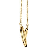 14ct Yellow Gold Interlocking Hoop Necklace