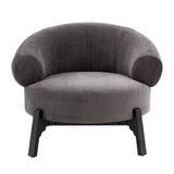 Gallery Ardo Grey Velvet Armchair