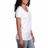 Kirkland Signature Ladies Scoop Neck Pima Tee in White Kirkland Signature Ladies Scoop Neck Pima Tee in White