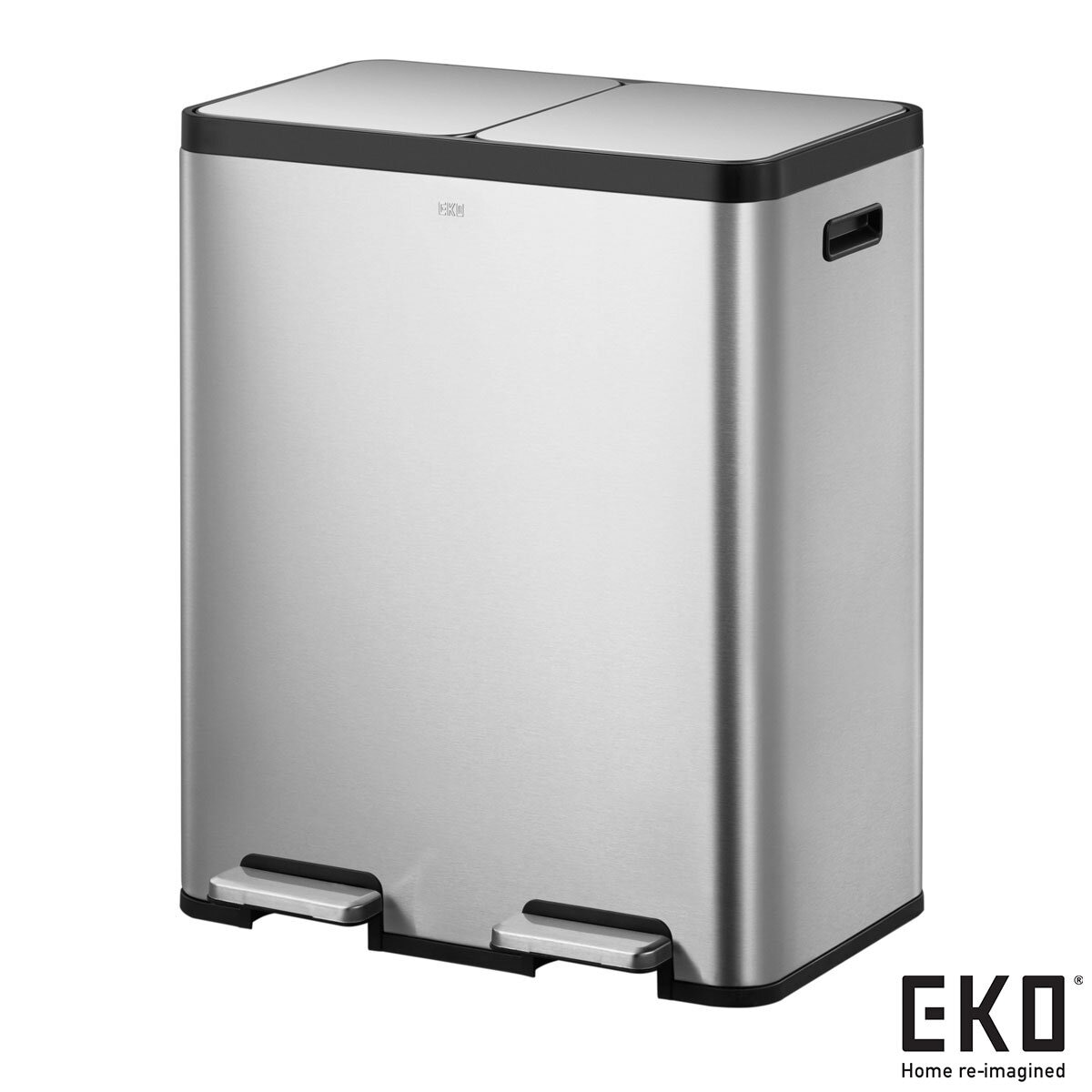 EKO Ecocasa 60L Recycling Bin in Stainless Steel at costco.co.uk