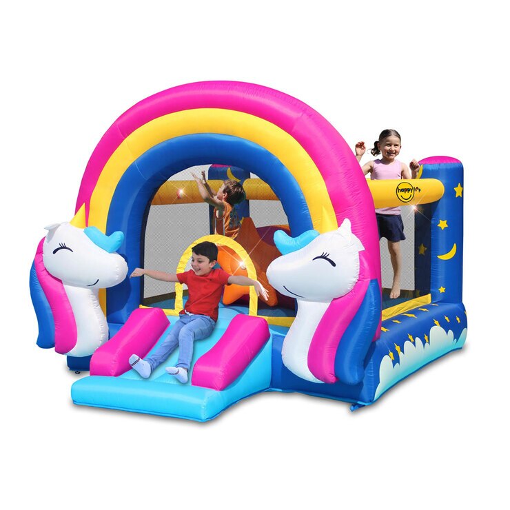 inflatable hop and go unicorn