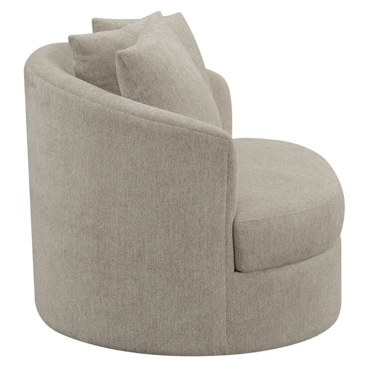 Thomasville Grey Fabric Swivel Chair | Costco UK