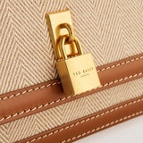 Ted Baker Fitzrov Padlock Mini Canvas & Leather Bag