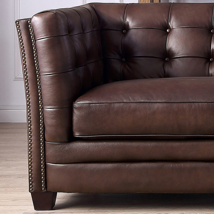 Brown Leather Armchair Uk - Manero Armchair - Brown Leather | My