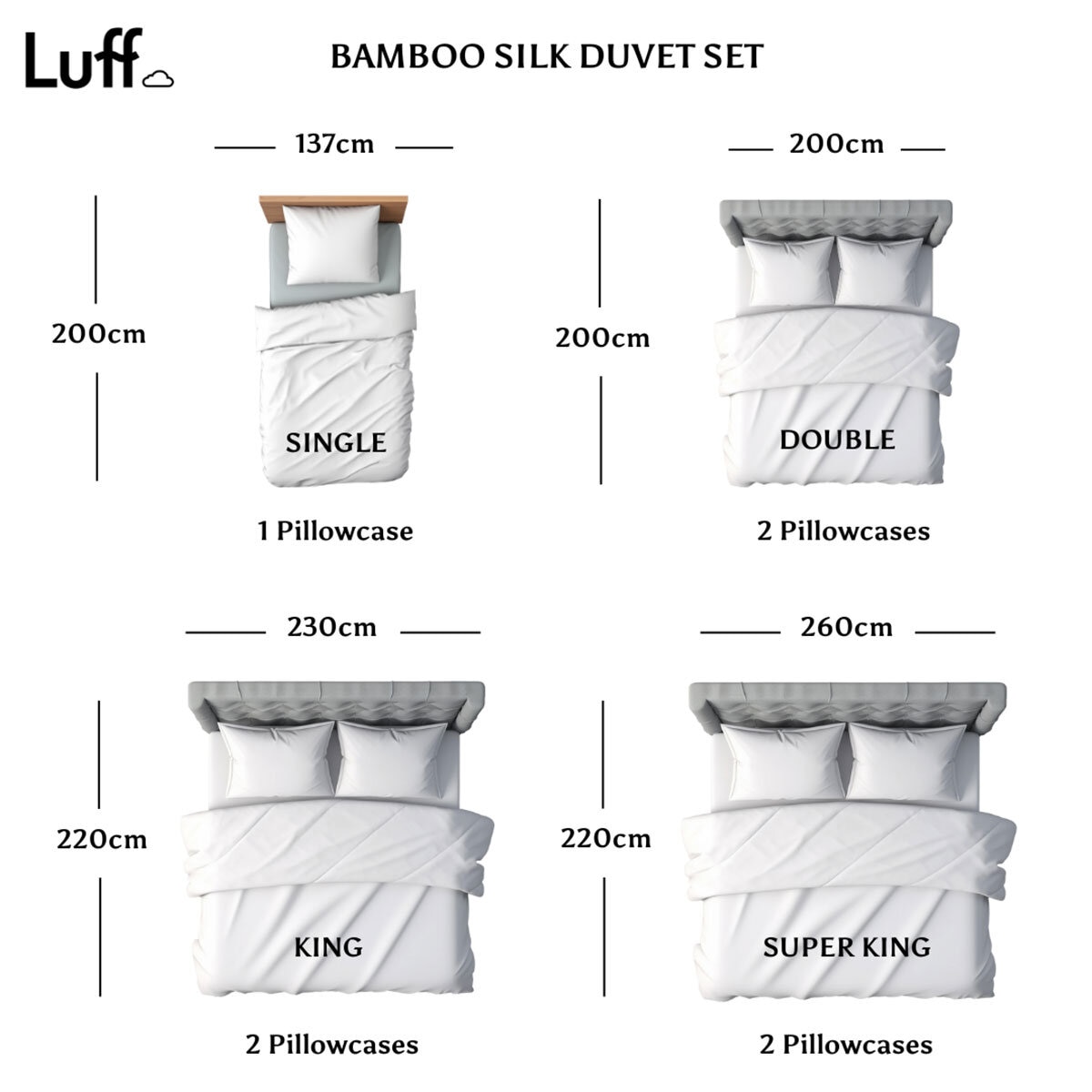 Luff 700 Thread Count 100% Organic Bamboo Duvet Set