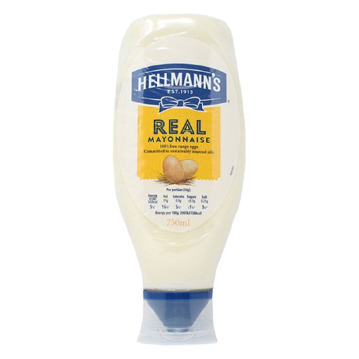 Hellmann's Real Squeezy Mayonnaise, 750ml Hellmann's Real Squeezy Mayonnaise, 750ml
