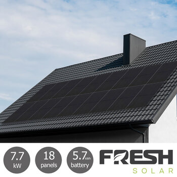 Fresh Solar 7.74kW Solar PV System [18 Panels] with 5.76kW Fox Battery - Fully Installed