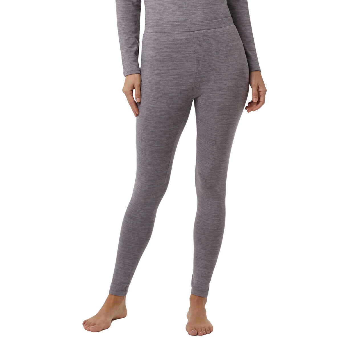 32 Degrees Heat Fleece Lined Legging Base Layer 2 Pack in Grey