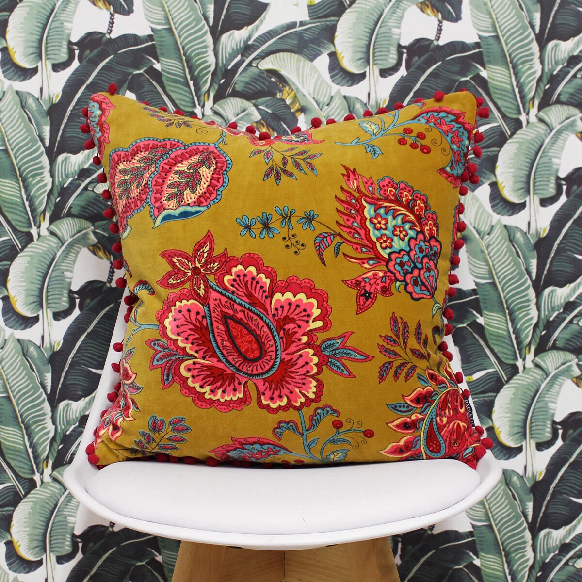 Libertine Boho Paisley Print Cushion, 2 Pack in 3 Colours | Costco UK