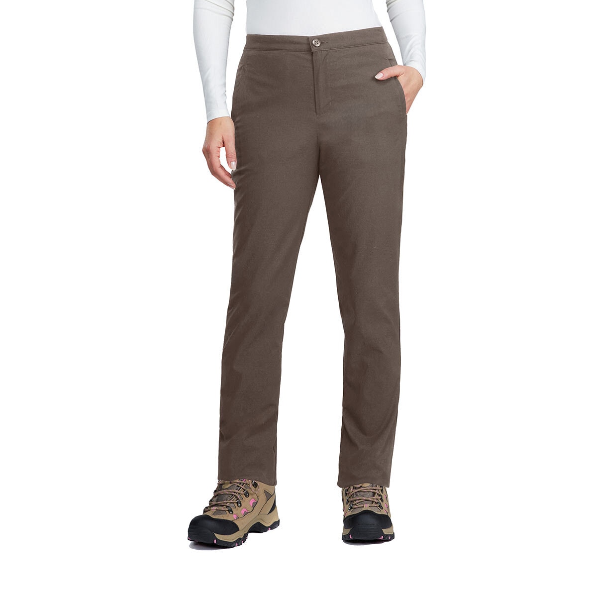 Stormpack Ladies Windproof Fleece Lined Pant in Brown