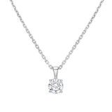 0.70ct Round Brilliant Cut Diamond Solitaire Pendant, 18ct White Gold