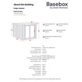 Installed Green Retreats Basebox Garden Room 2.4m x 3.6m