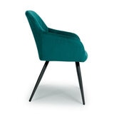 Marina Green Velvet Dining Chair 2 pack