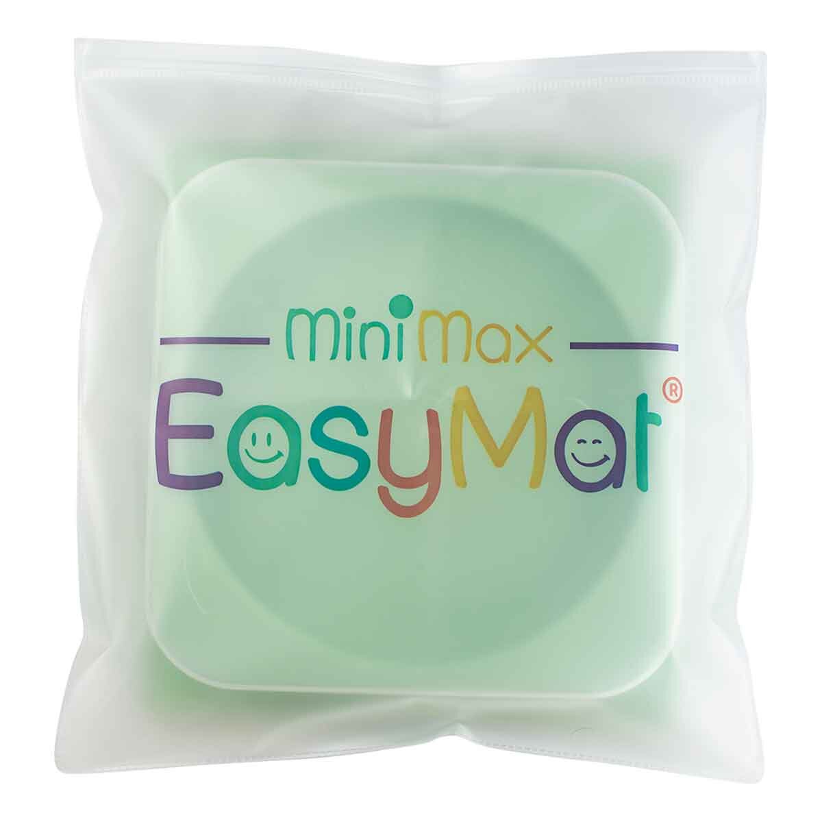 EasyTots EasyMat MiniMax Open Suction Weaning Plate in Sage