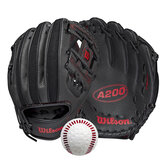 Wilson A200 Glove & Baden Baseball