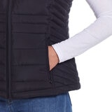 Weatherproof Ladies Quilted Plush Vest in Black