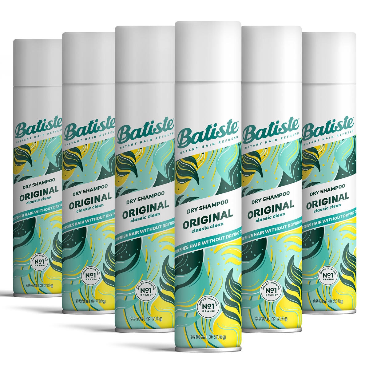 Batiste Original Dry Shampoo, 6 x 350ml