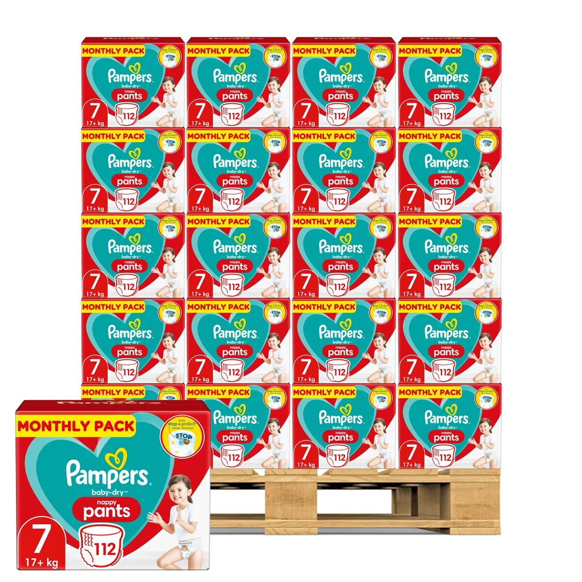 Pampers Baby Dry Pants Size 7, 40 x 112 Pack