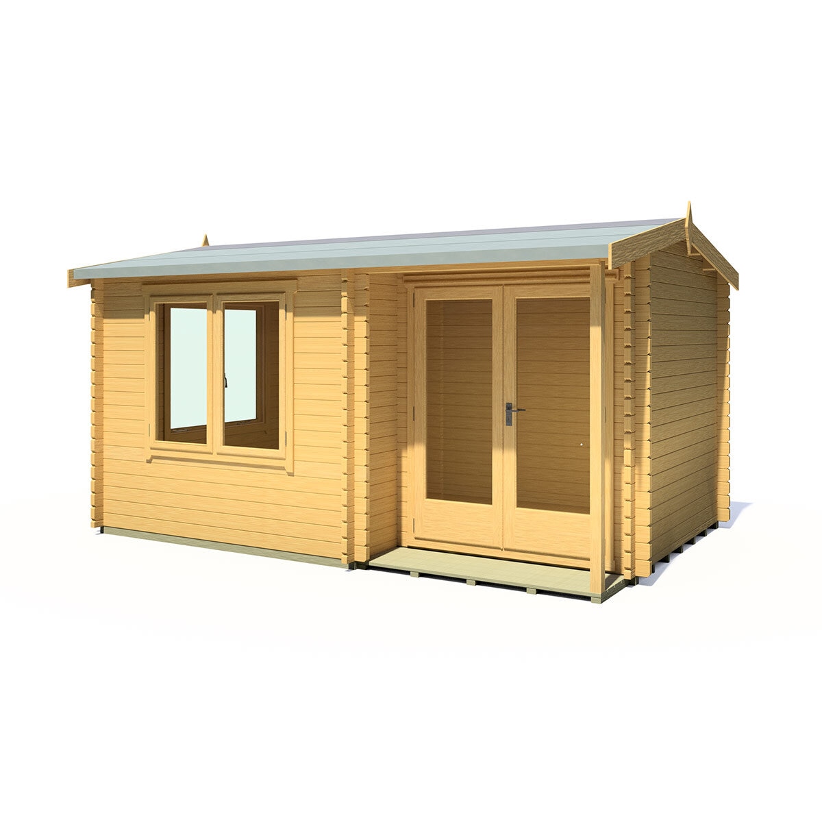 Delivered Shire Thetford 44mm Log Cabin 15ft x 10ft (4.5 x 3m)