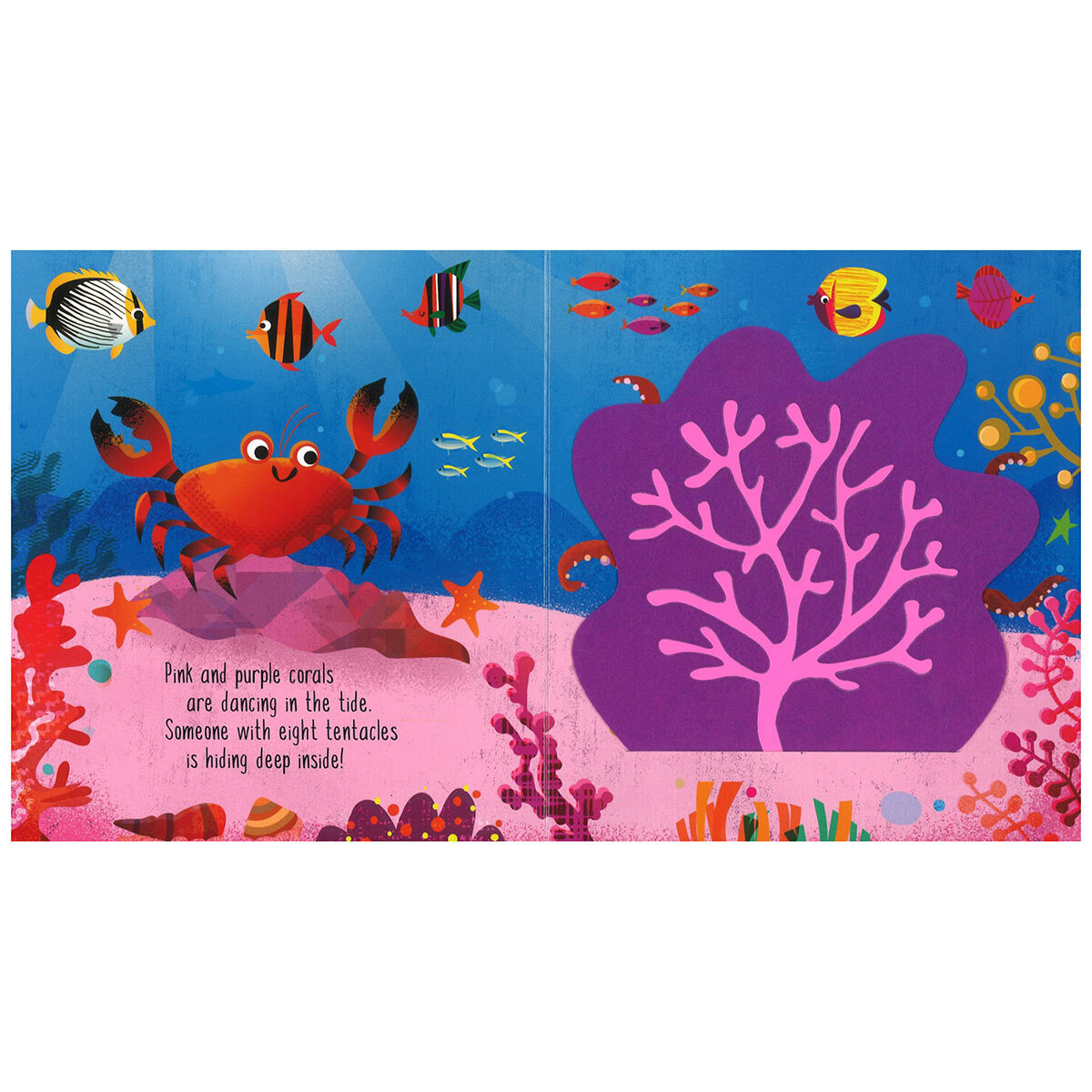 Page spread of Hide & Seek Under the Sea