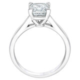 2.50ctw Asscher Cut Diamond Solitaire Ring, Platinum