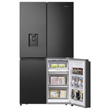 Hisense RQ758N4SWFE, Multi Door Fridge Freezer, E Rated in Black