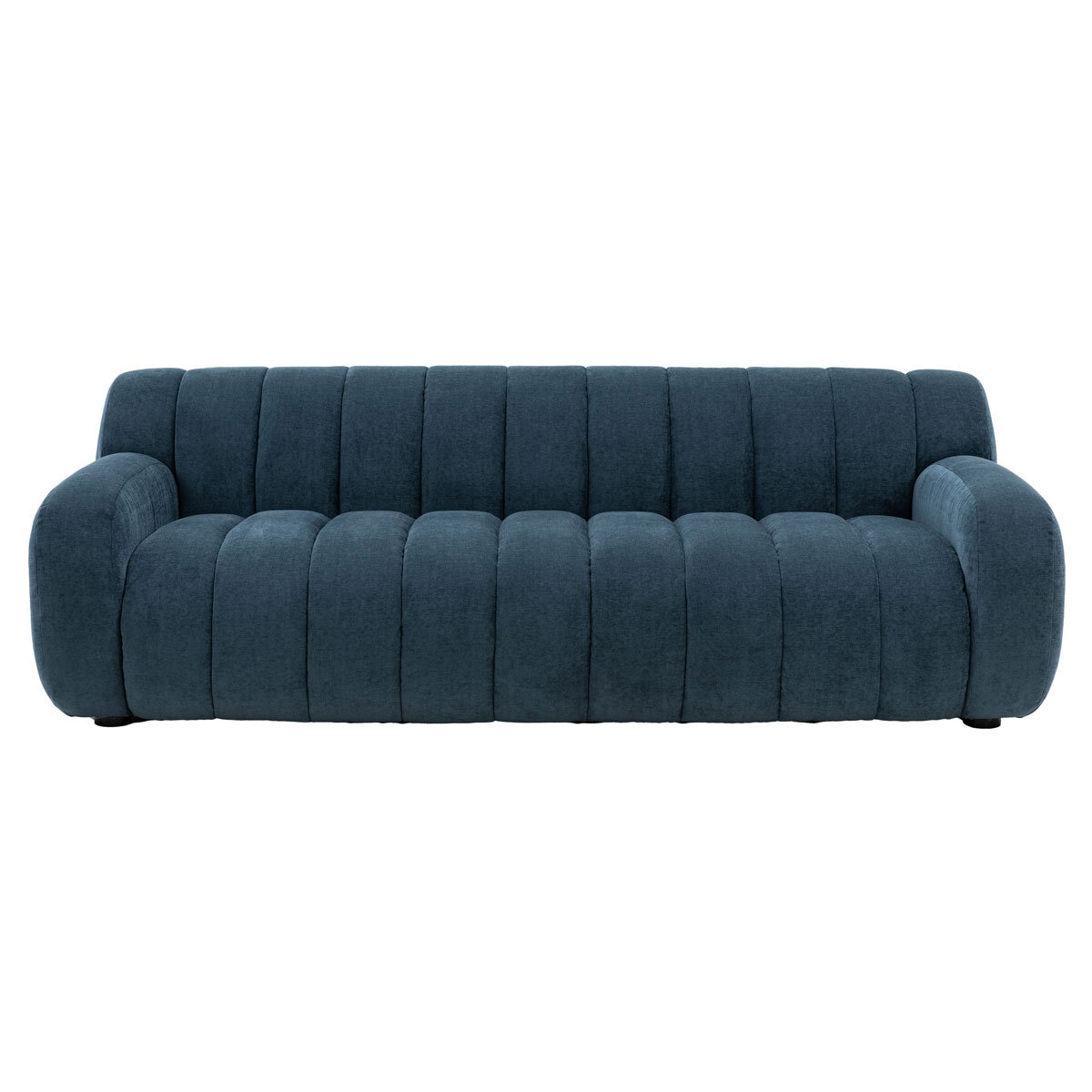 Gallery Coste Blue Fabric 3 Seater Sofa