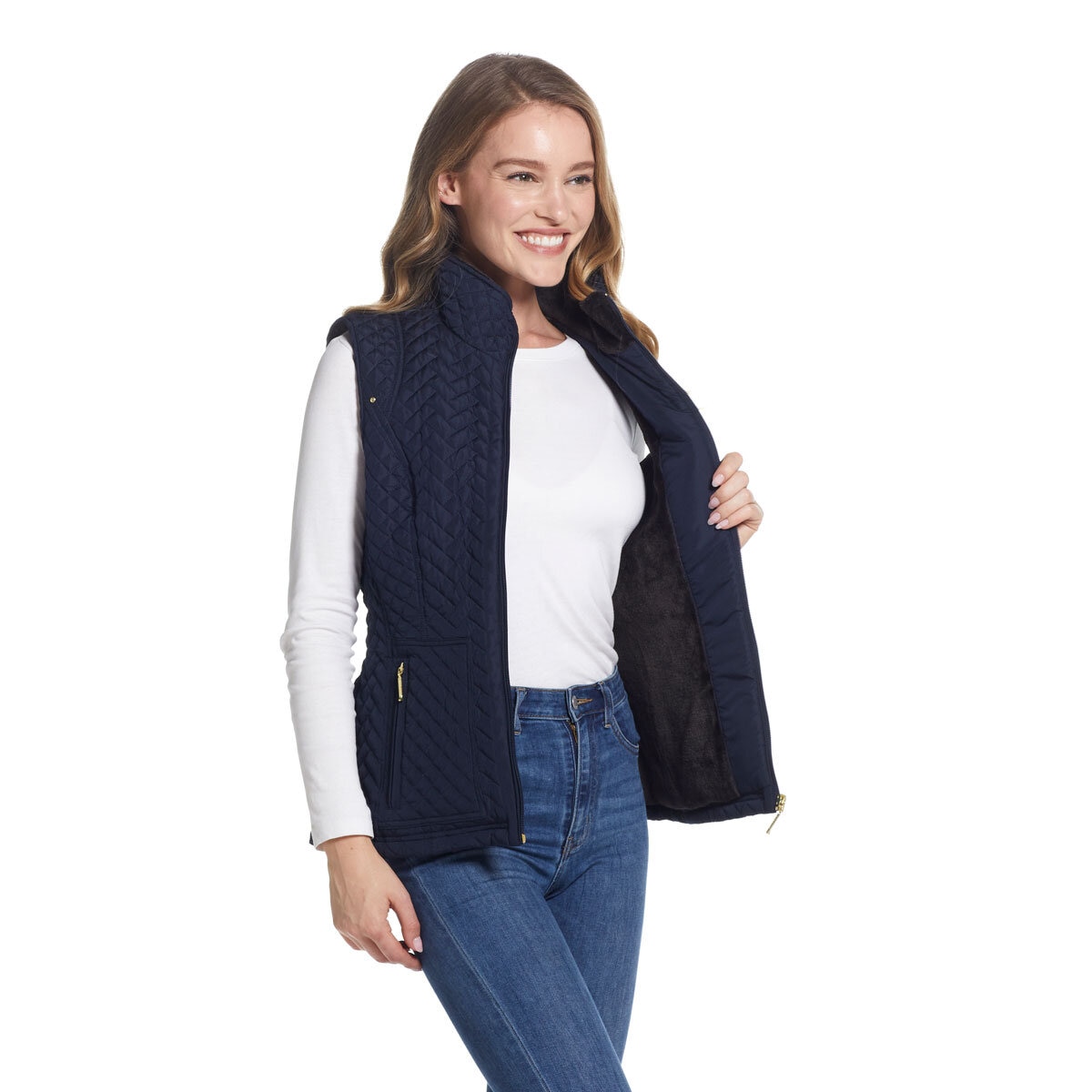 Weatherproof Ladies Quilted Plush Lined Vest