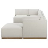 Henredon Murphy Cream 6 Piece Modular Fabric Sofa