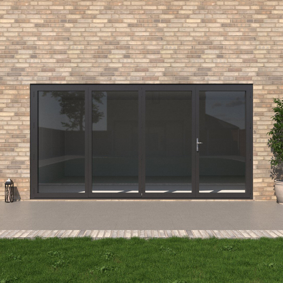 Clear Edge Bi-Fold Aluminium Door 210-230cm Height