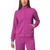 Mondetta Ladies Tech Full Zip Fleece in Pink