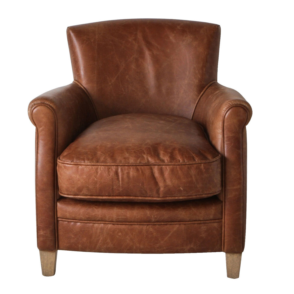 Gallery Mr. Paddington Vintage Brown Leather Armchair