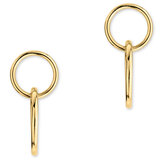 14ct Yellow Gold Interlocking Hoop Earrings