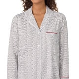 DKNY Notch Collar Pyjama Set in Grey Print