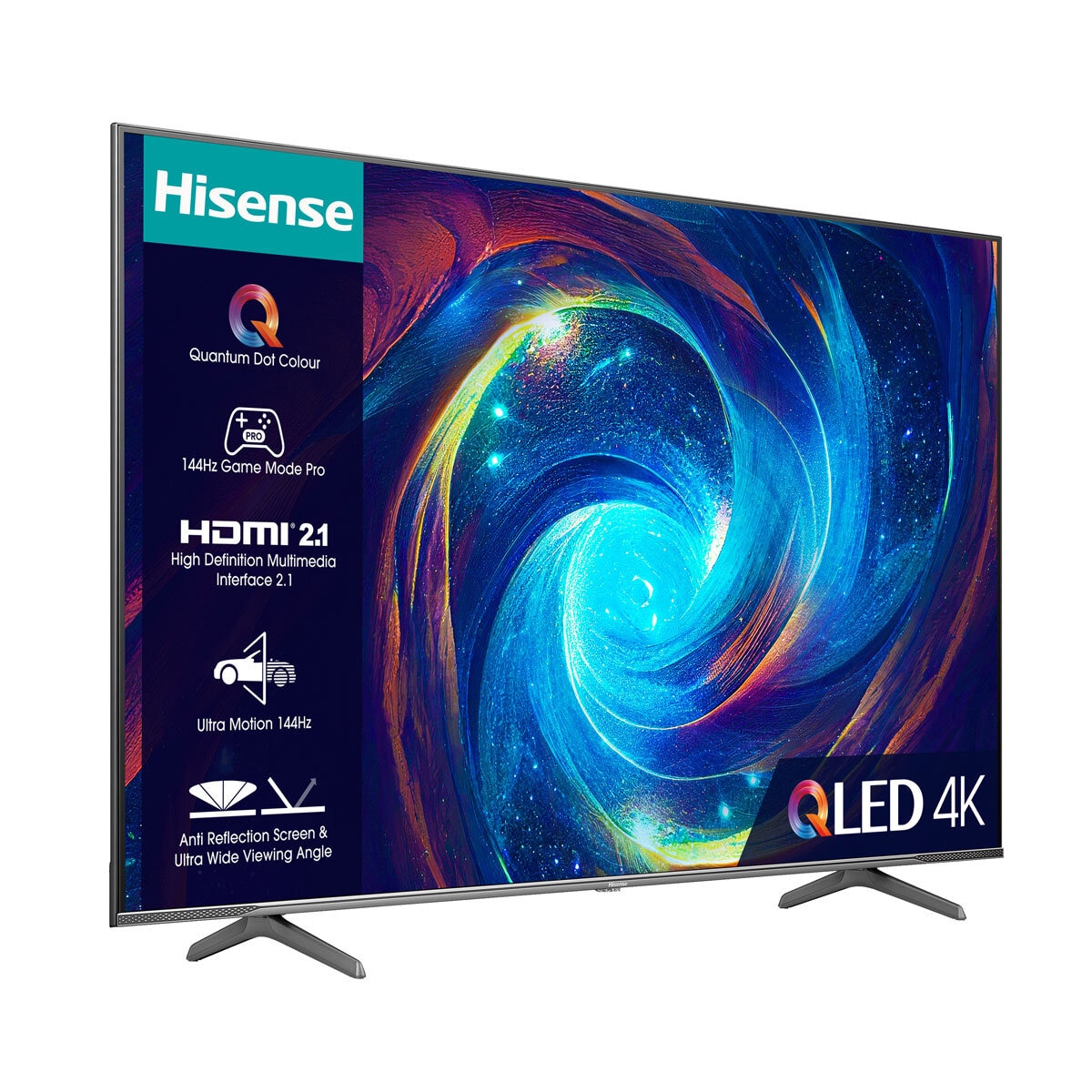 Hisense 65E7KQTUK PRO 65 Inch 4K UHD QLED Smart TV